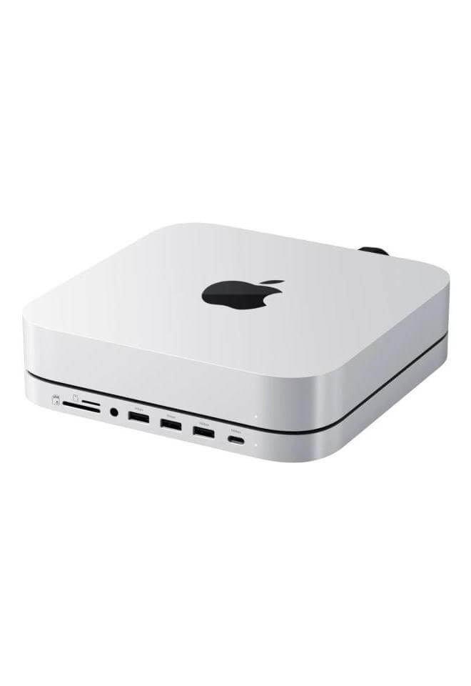 Satechi Mac Mini Stand & Hub with NVMe SSD Enclosure Silver (ST-GMMSHS)